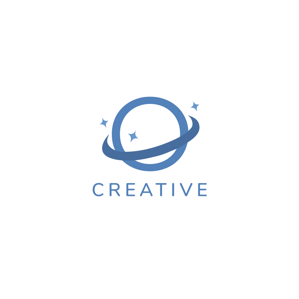 Letter O Planet logo Letter O Planet logo