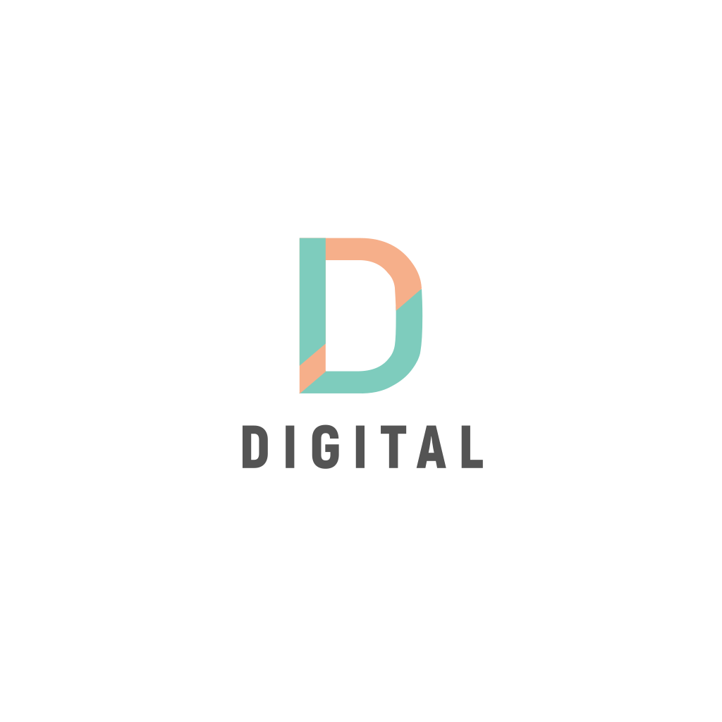 Colorful Letter D logo