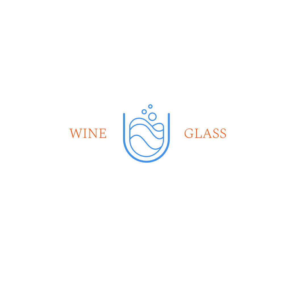 Glas Mit Wasser Abstraktes Logo