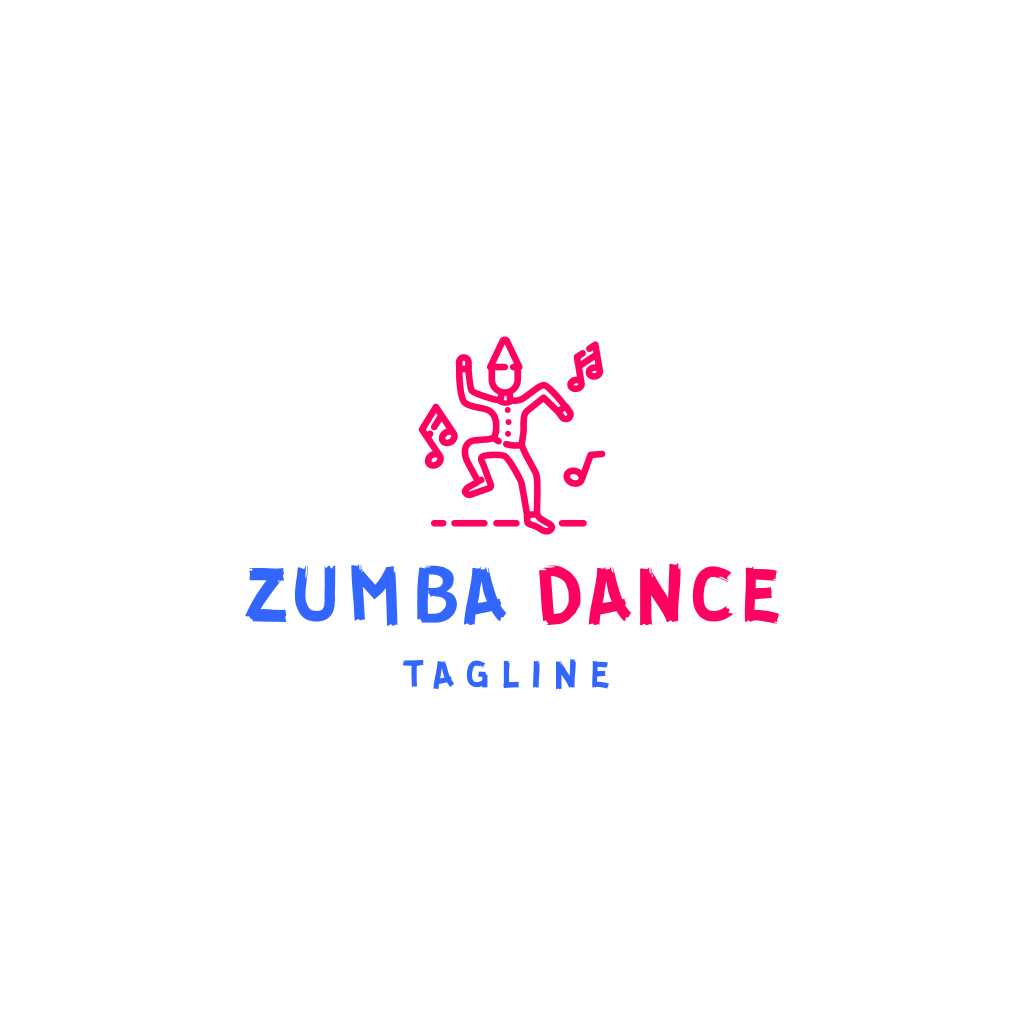 Logotipo Do Homem Dançando Zumba