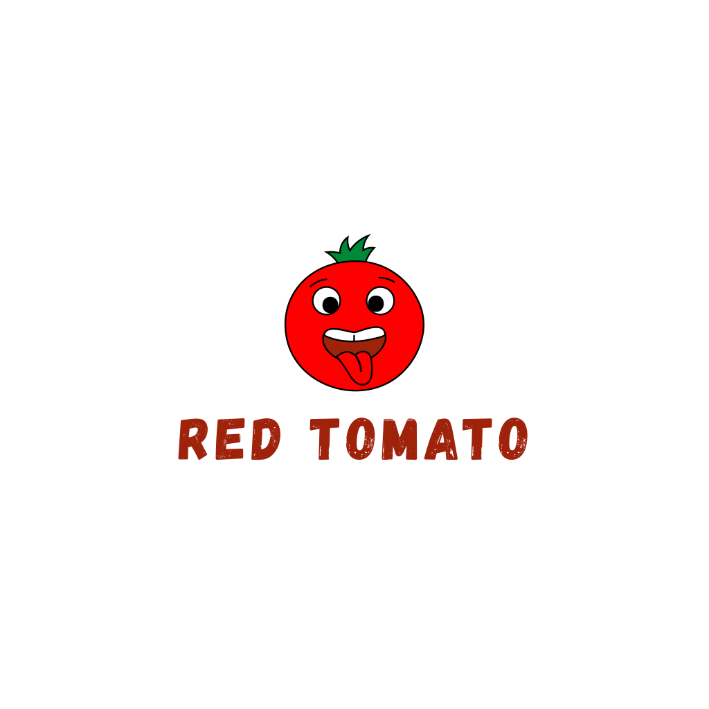 Crazy Tomato Character logo