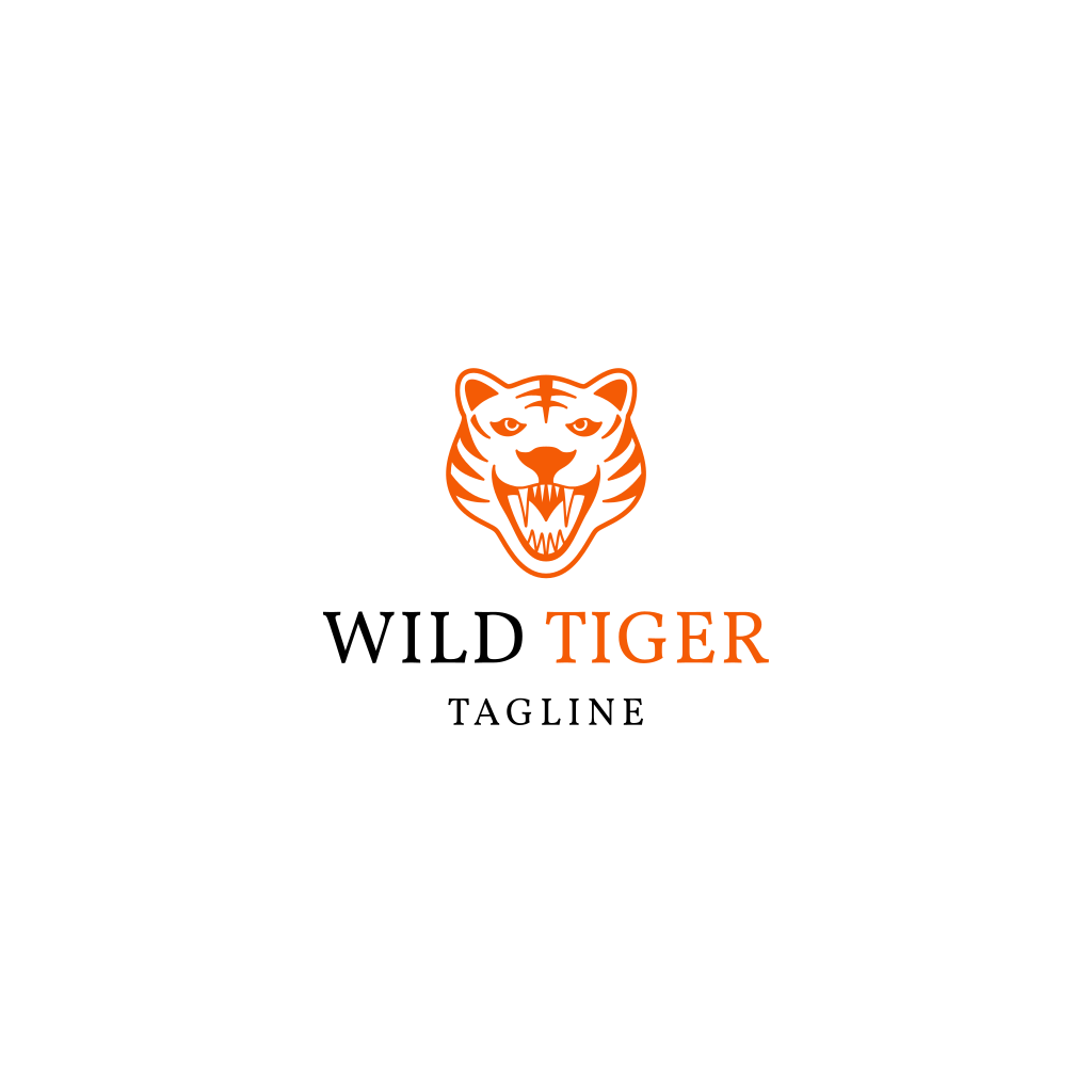 Logotipo Do Tigre Laranja