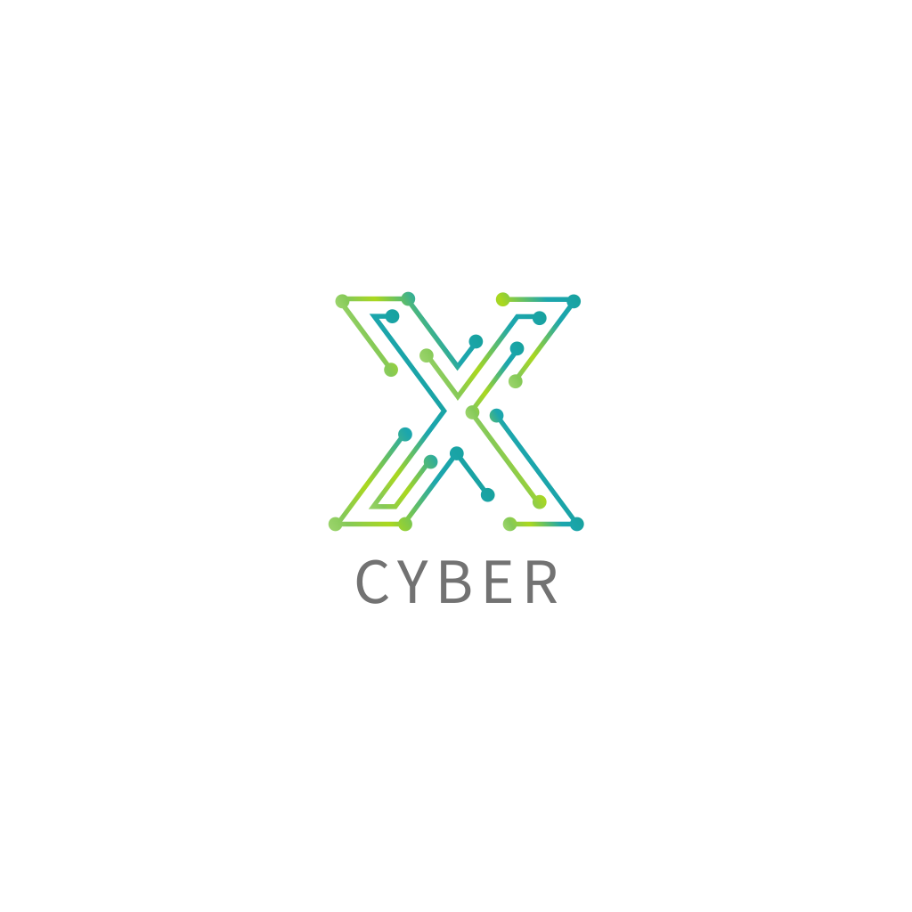 Letter X Microchip logo