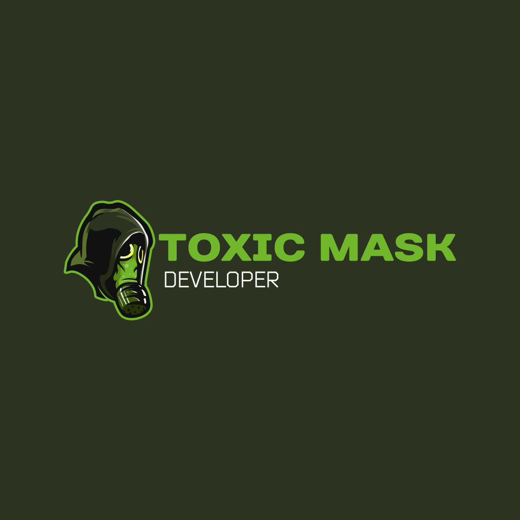 Gas-mask Toxic logo Gas-mask Toxic logo