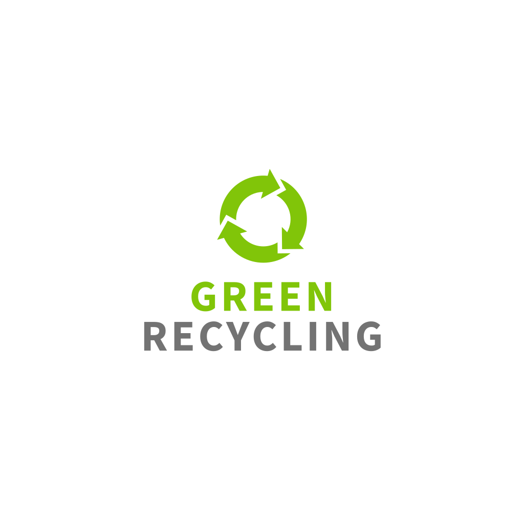 Logotipo De Reciclagem Do Círculo Verde