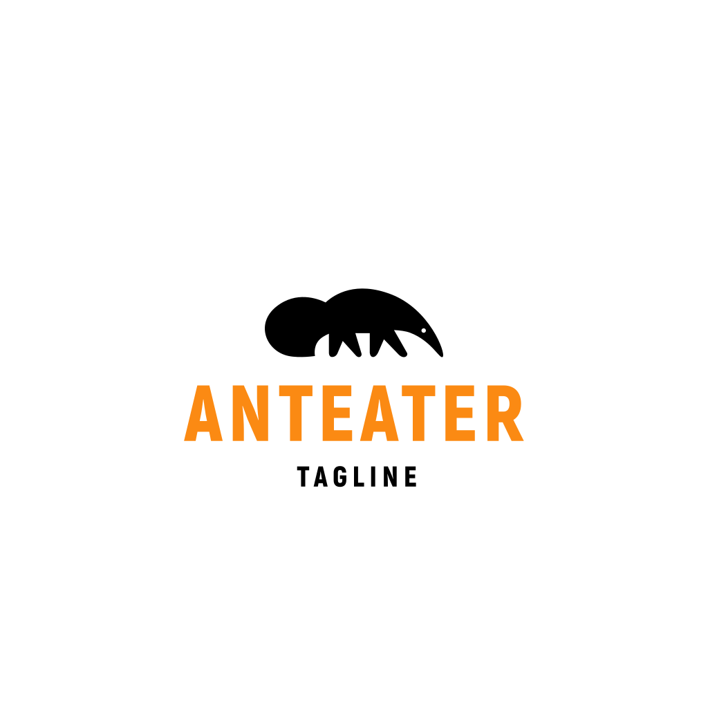 Anteater Silhouette logo Anteater Silhouette logo