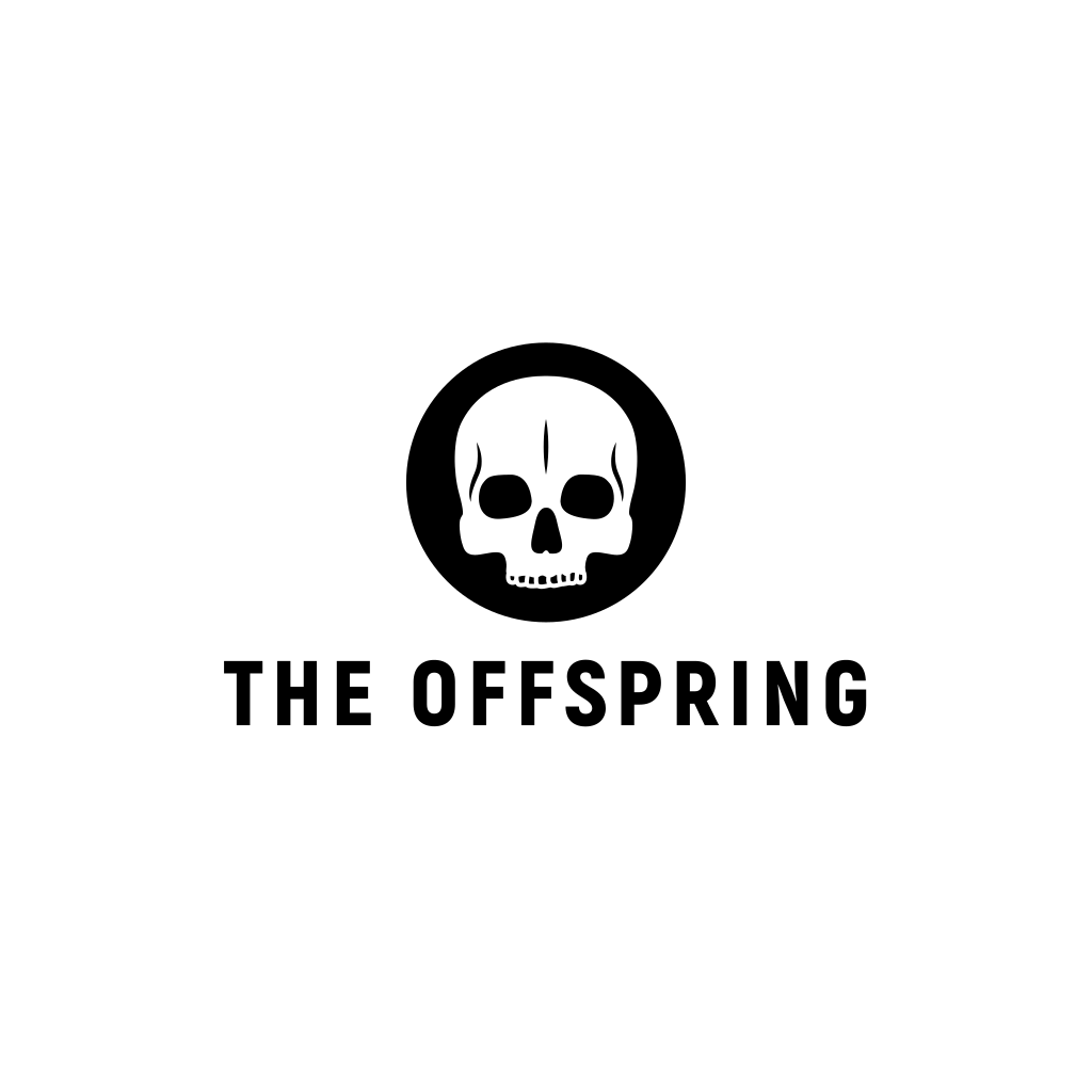 Skull Black & White logo Skull Black & White logo