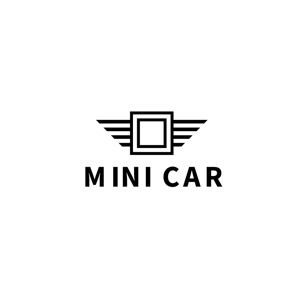 Mini Logo De Icono De Auto