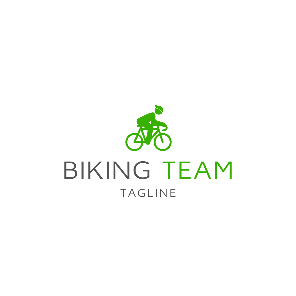 Велосипед Зеленый Логотип