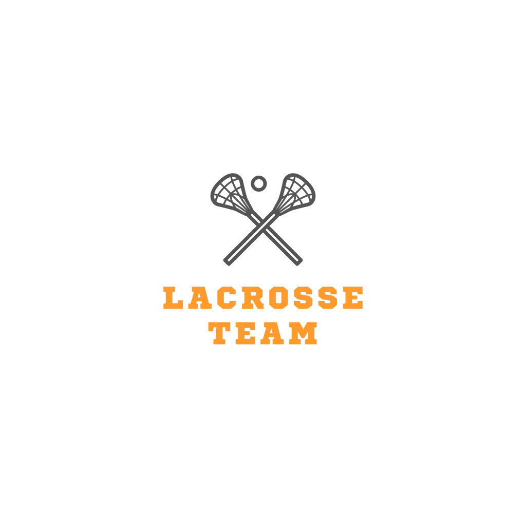 Logo Sportivo Di Bastoni Di Lacrosse