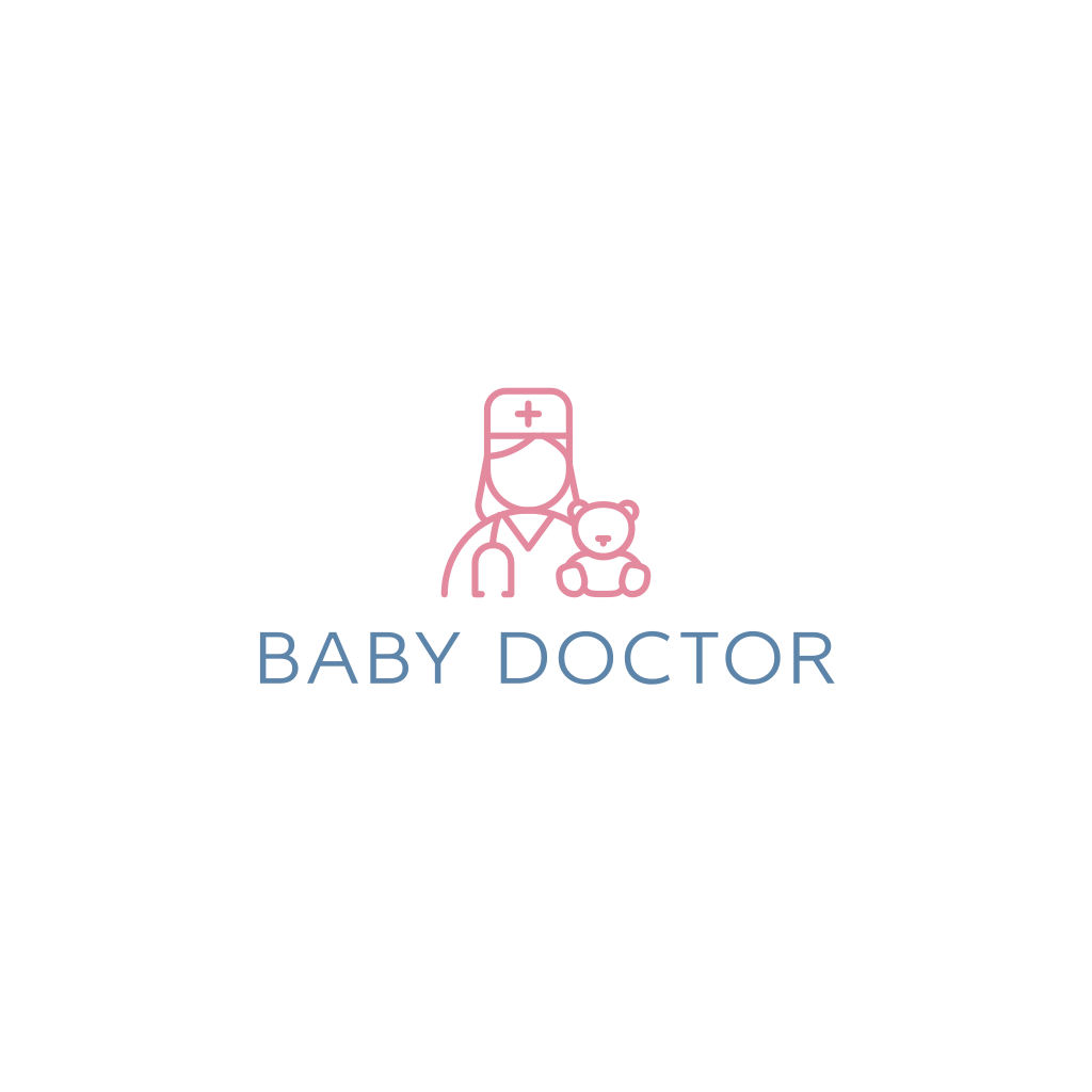 Logotipo Do Médico E Pediatria De Brinquedos