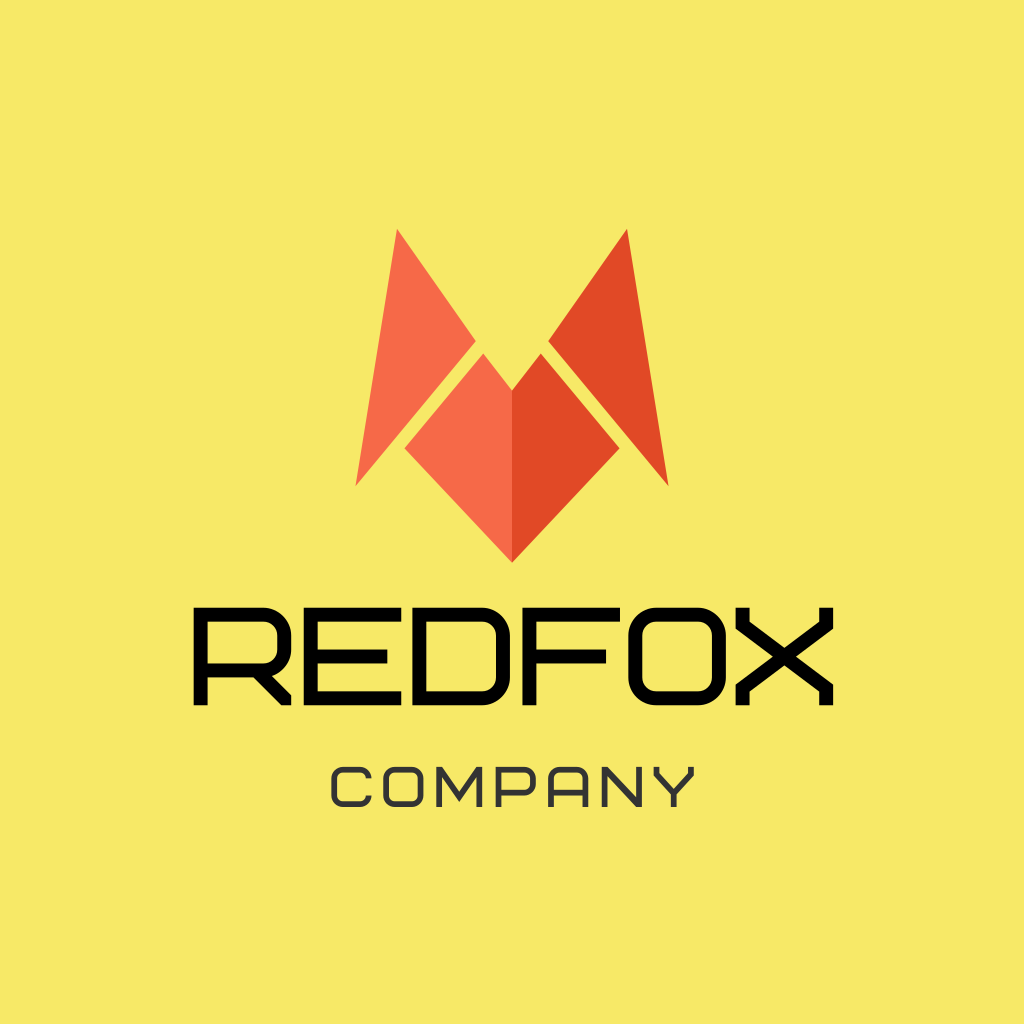 Logotipo Abstrato Do Red Fox