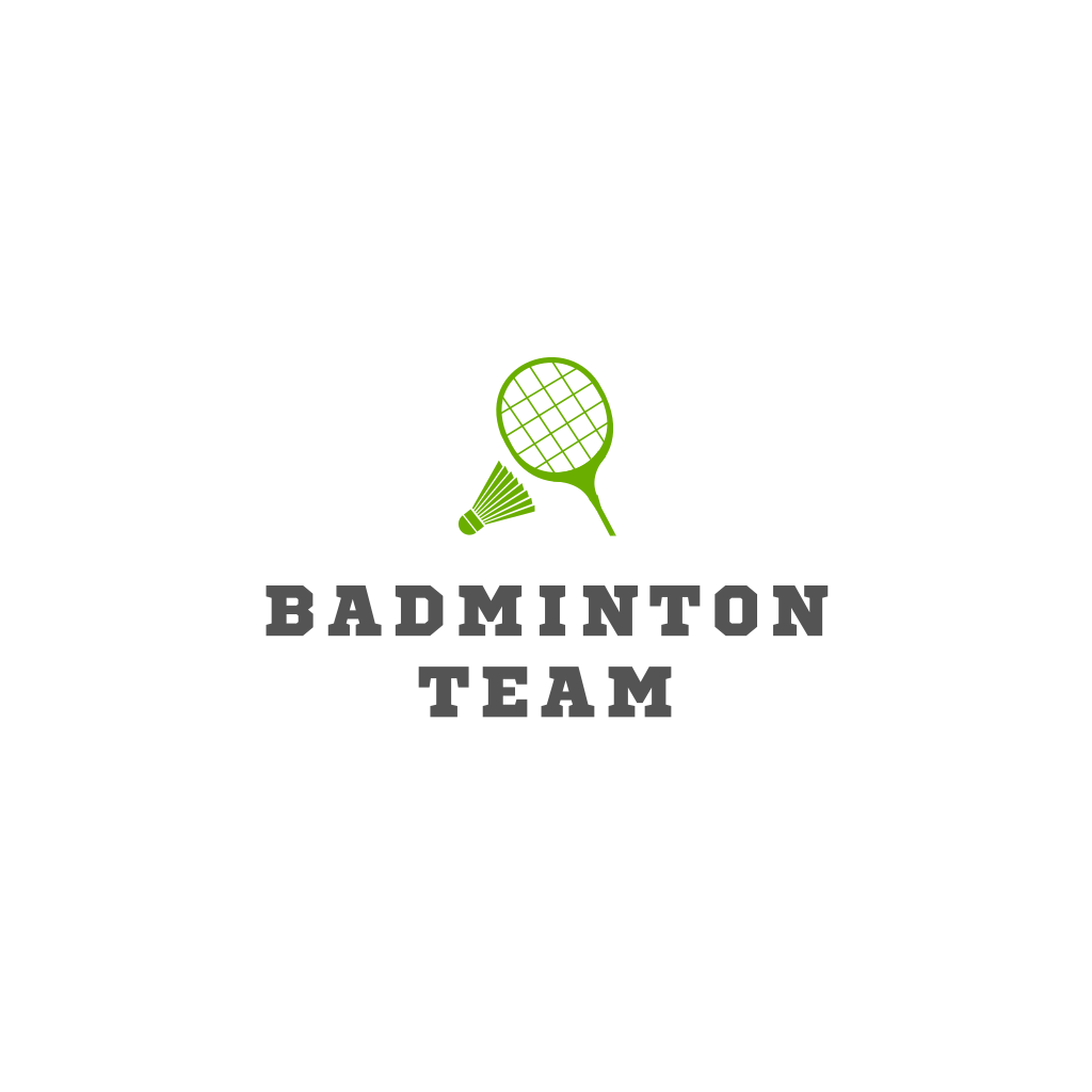 Logo De Raqueta De Bádminton