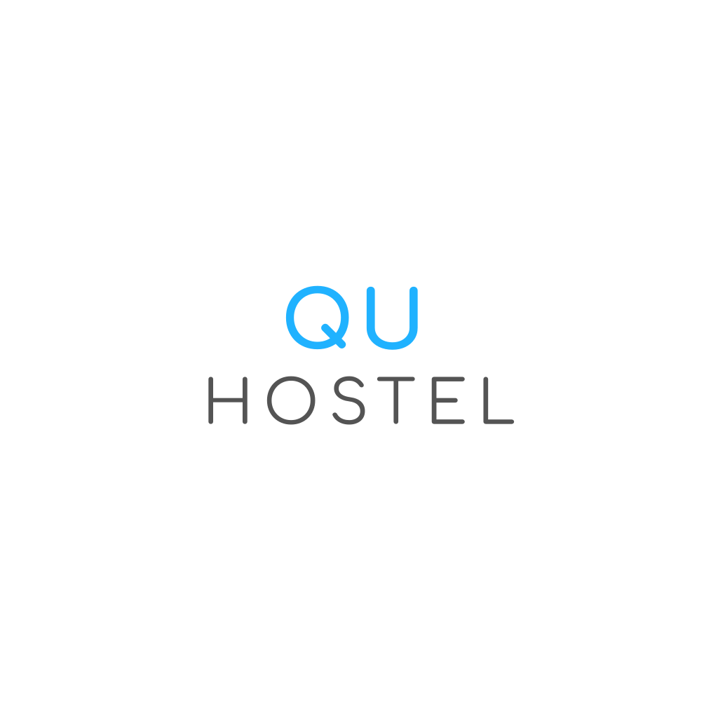 Monogramme Q & U Logo Bleu
