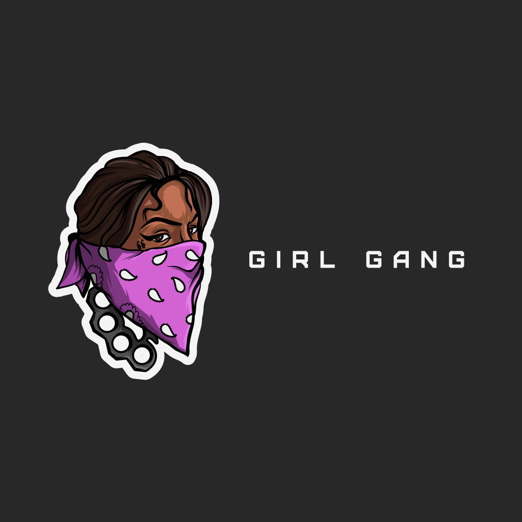 Logo Di Gioco Di Gang Di Ragazze