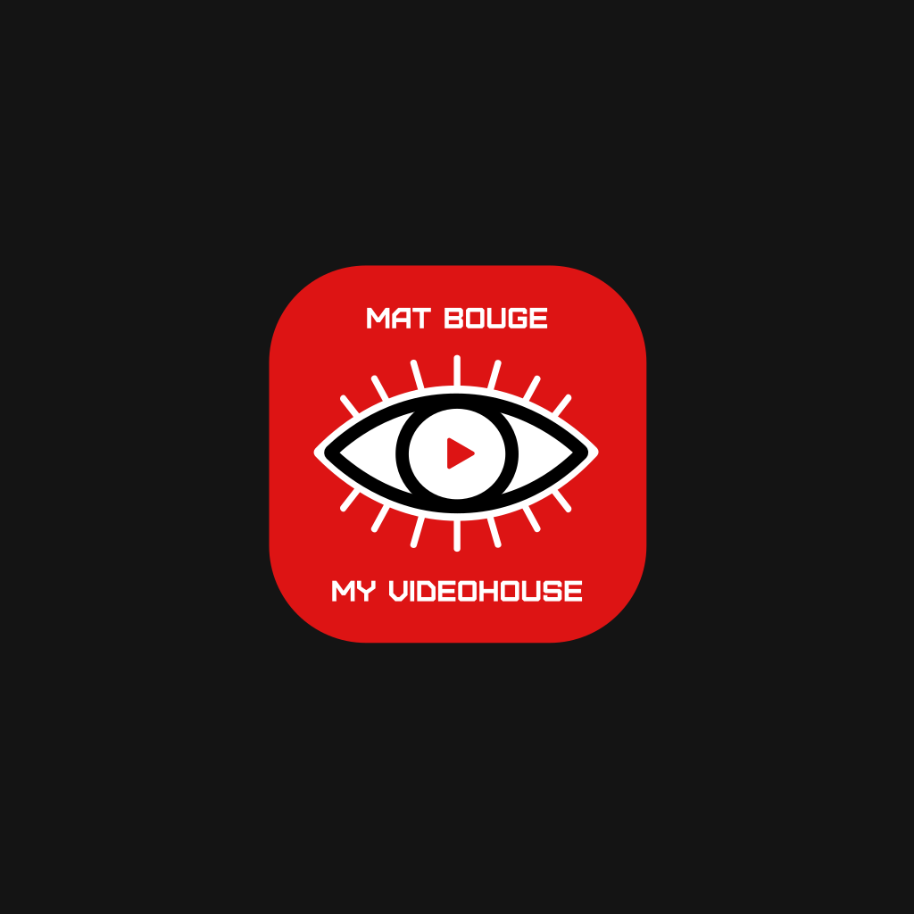 Eye with Play Icon logo