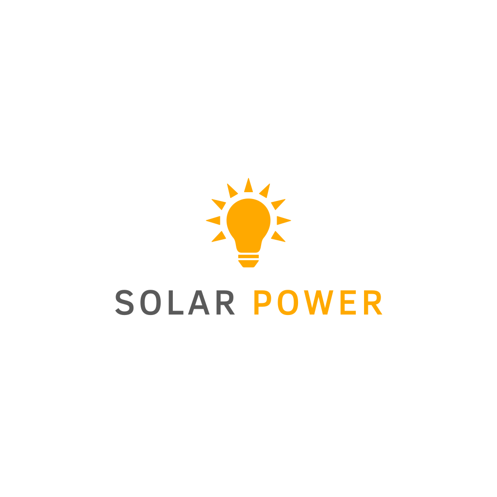 Light Bulb & Sun logo Light Bulb & Sun logo