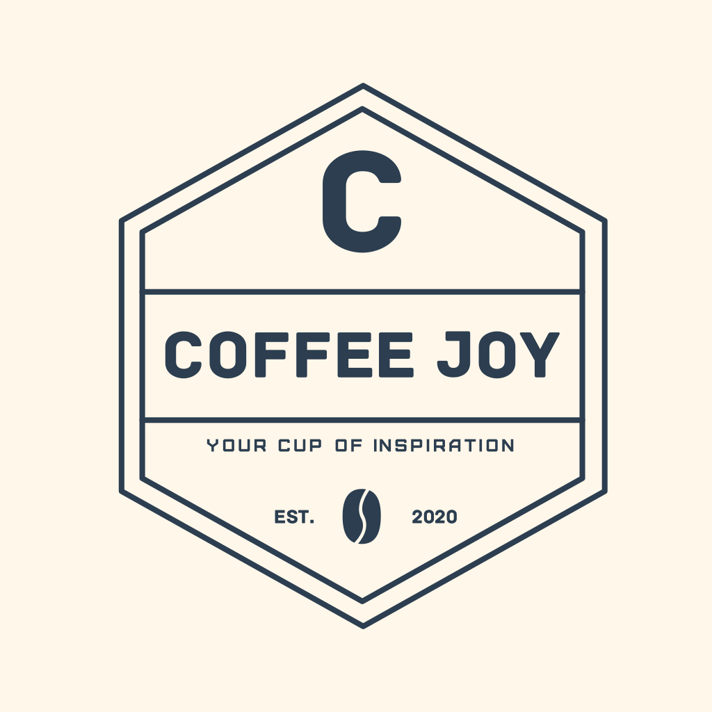 Coffee Joy, Your Cup Of Inspiration, Est., 2020 Лого