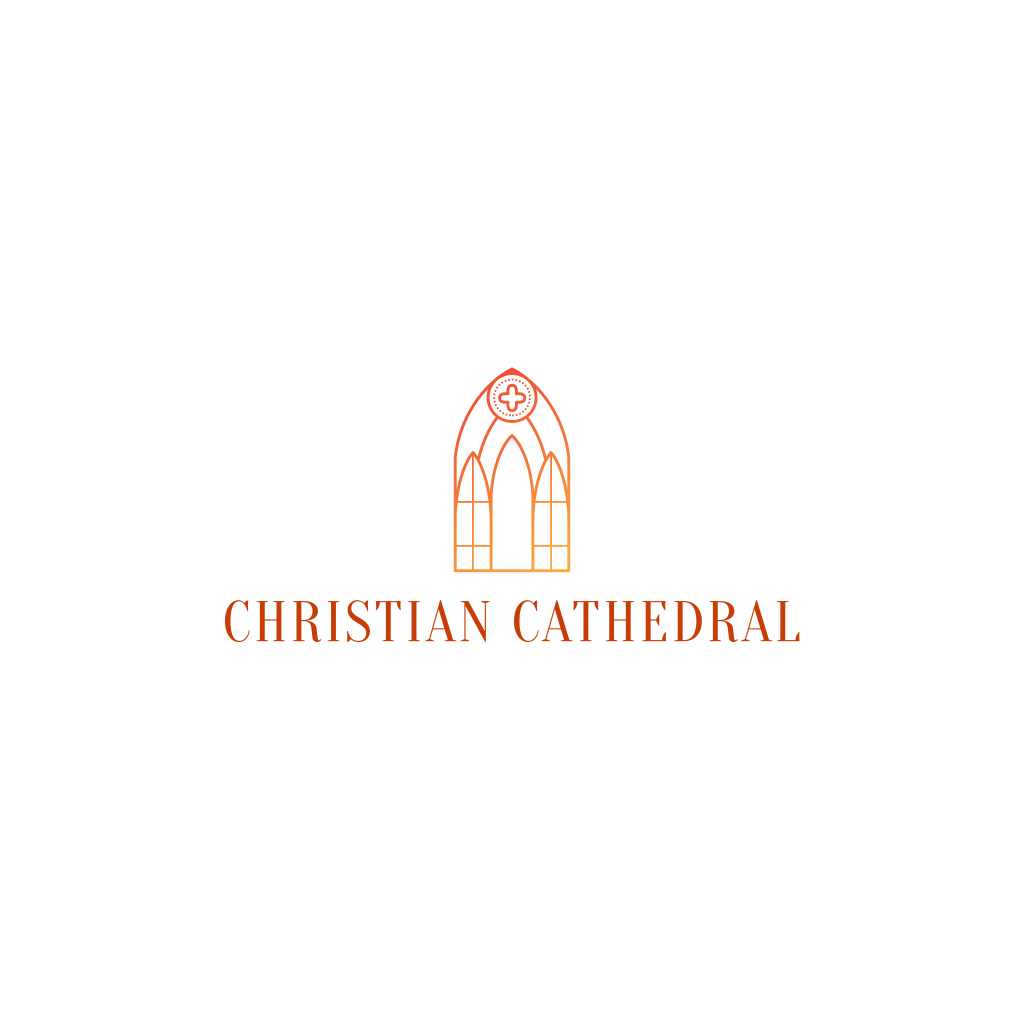 Logo Della Chiesa In Vetro Colorato