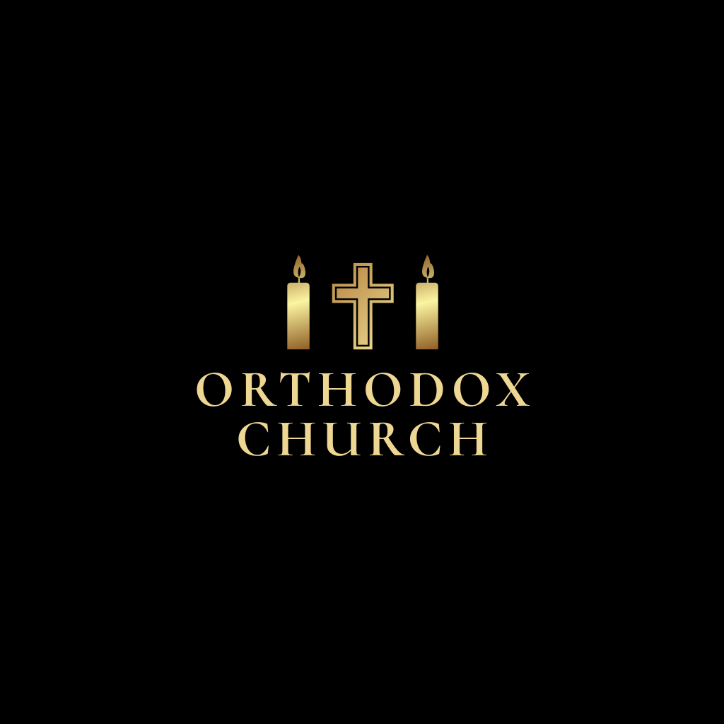 Candele Della Chiesa E Croce Logo
