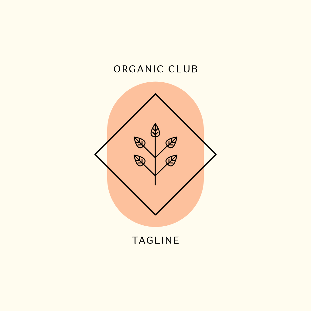 Minimalistic Plant & Square logo Minimalistic Plant & Square logo