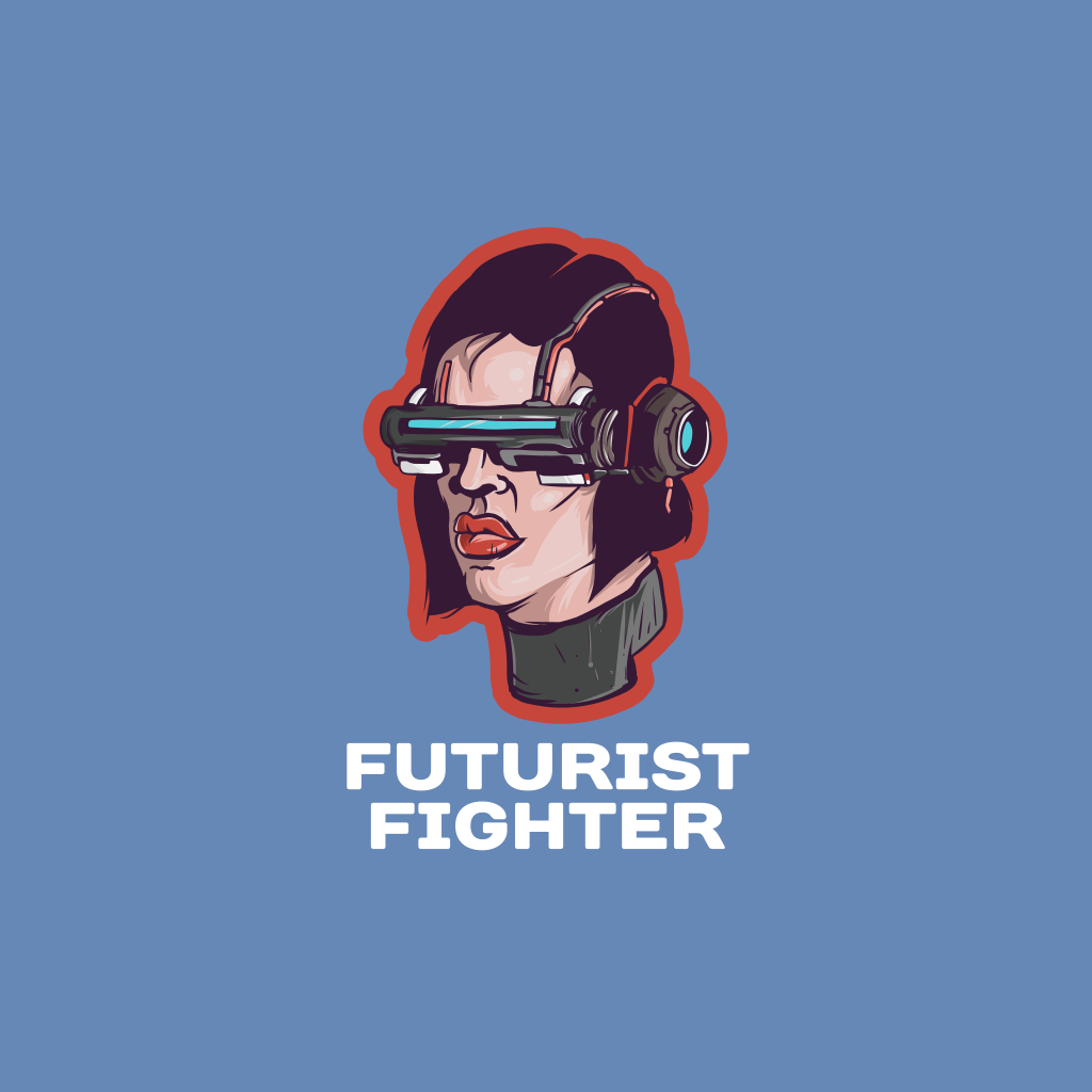 Logotipo Do Futurist Fighter Gaming