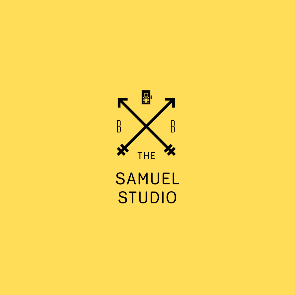 Logotipo Amarelo Da Câmera Fotográfica