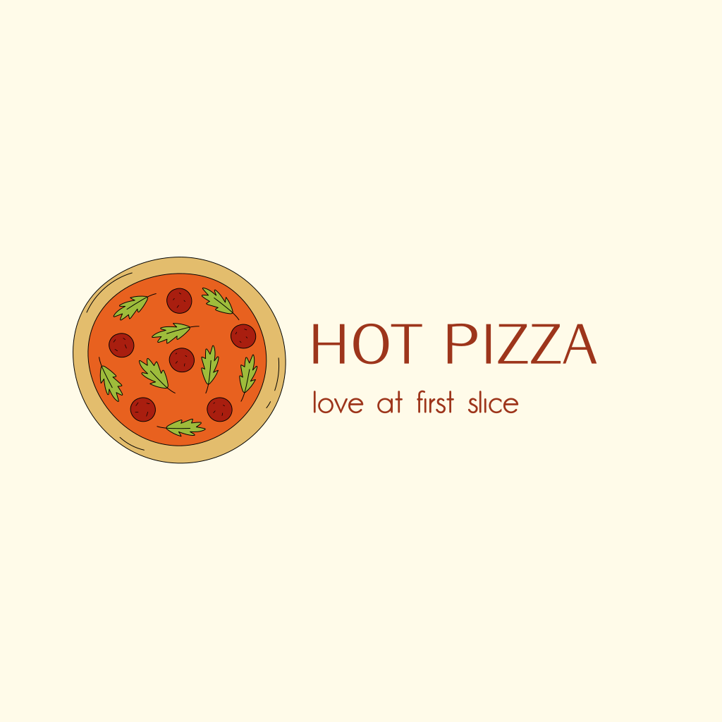 Heißes Pizza-logo