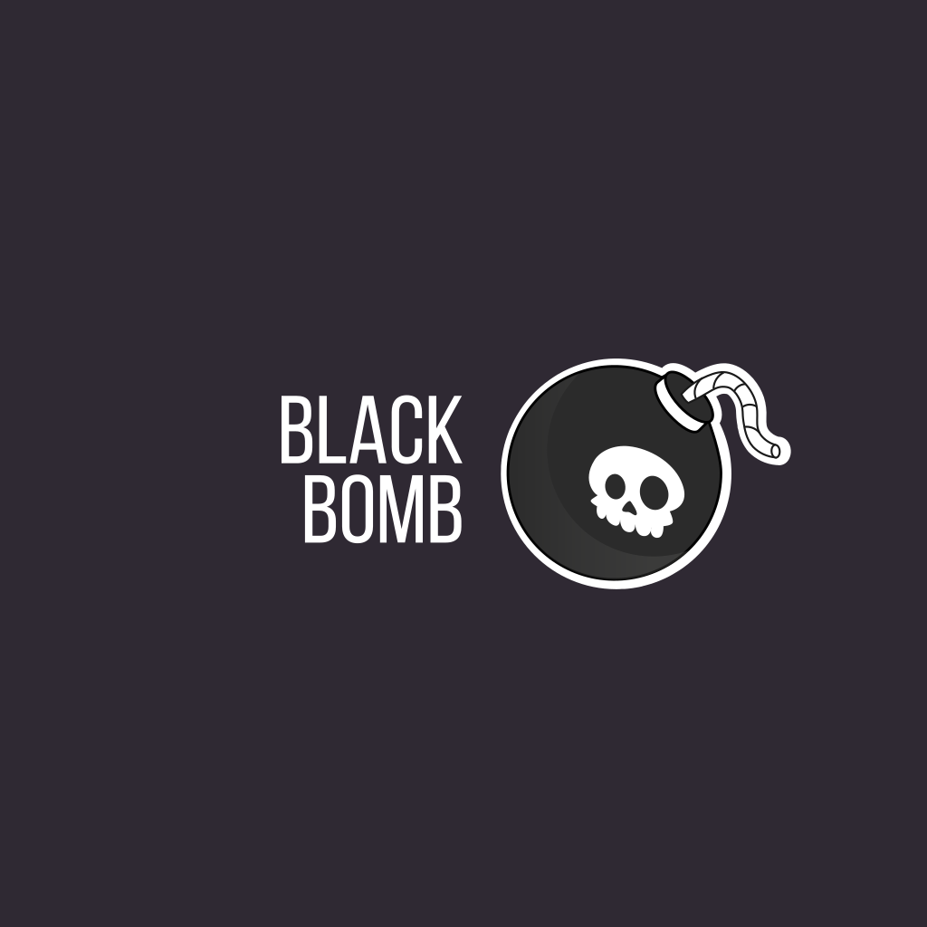 Bomb with Skull logo Bomb with Skull logo