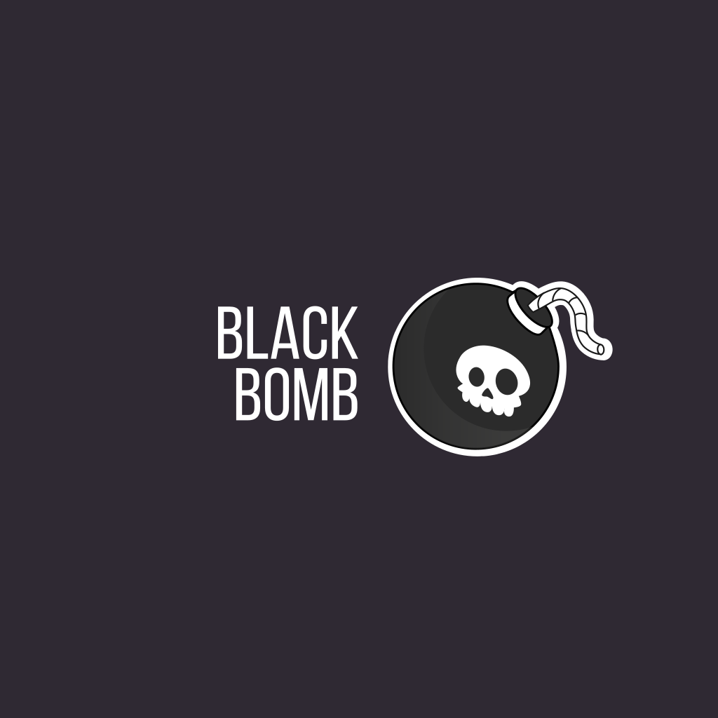 Bomb with Skull logo