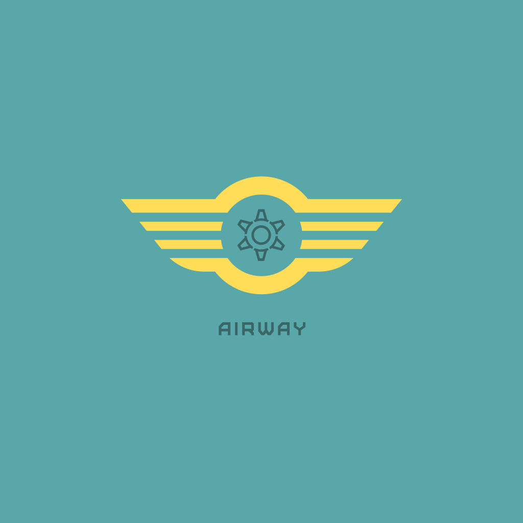 Logotipo De Avión Abstracto