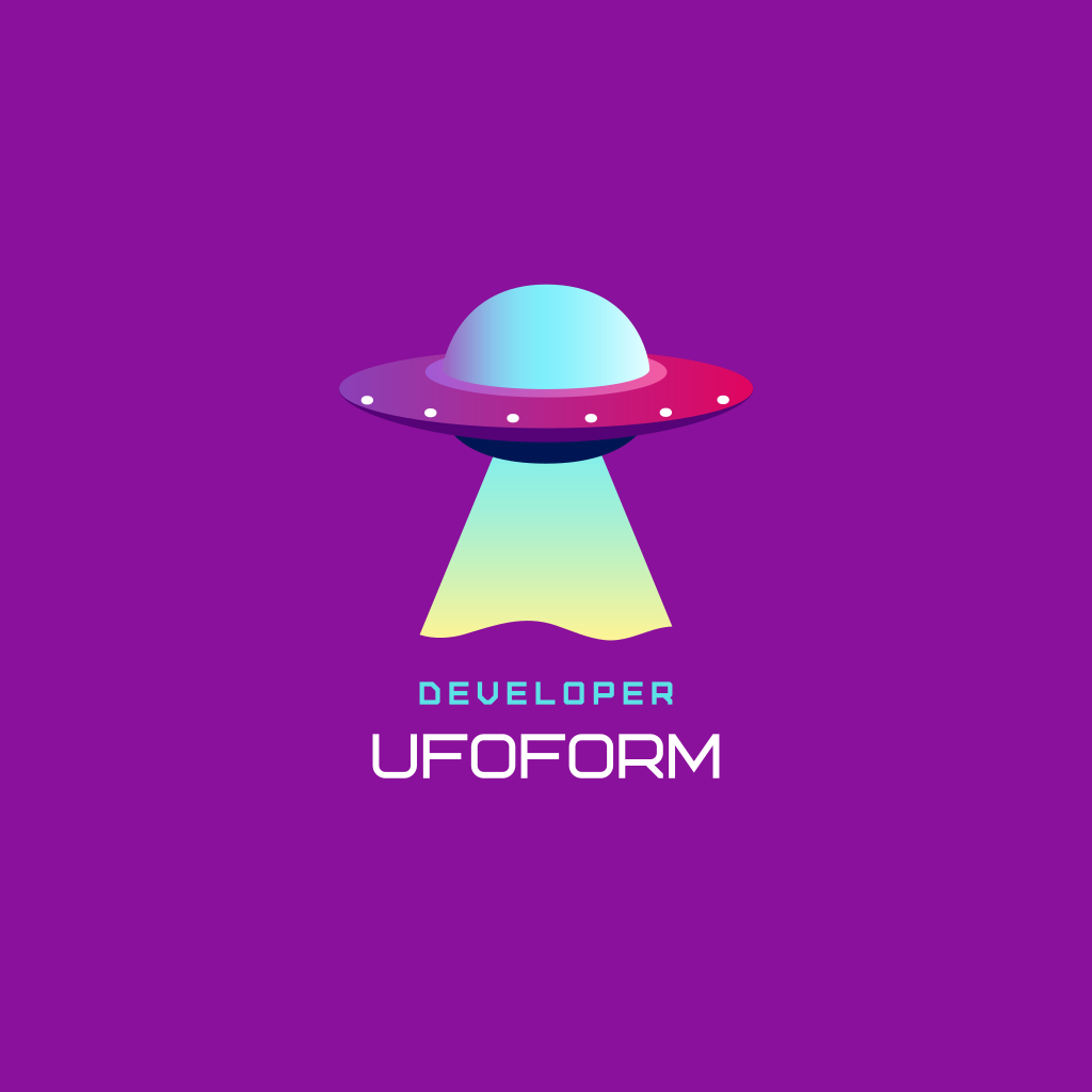Fliegendes Ufo-logo