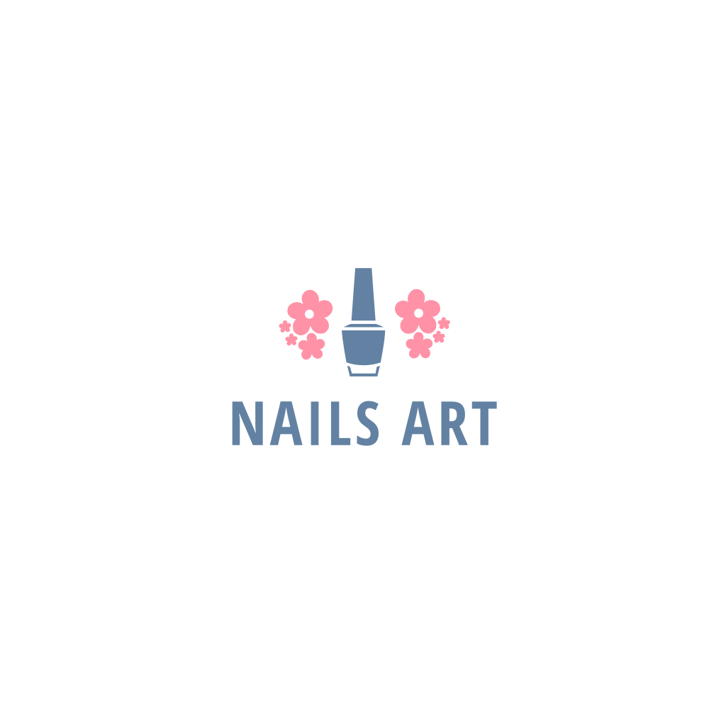 Лак Для Ногтей И Цветочный Логотип