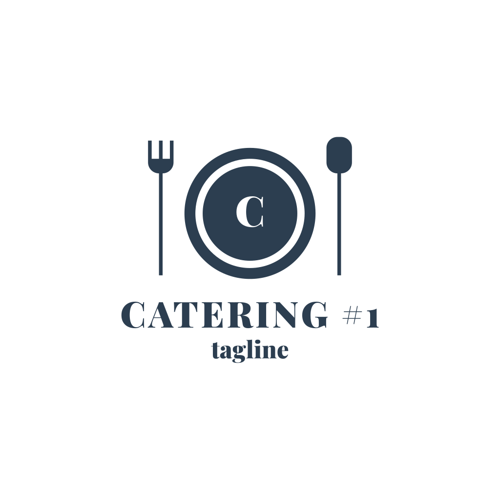 Letra C Logotipo De Catering