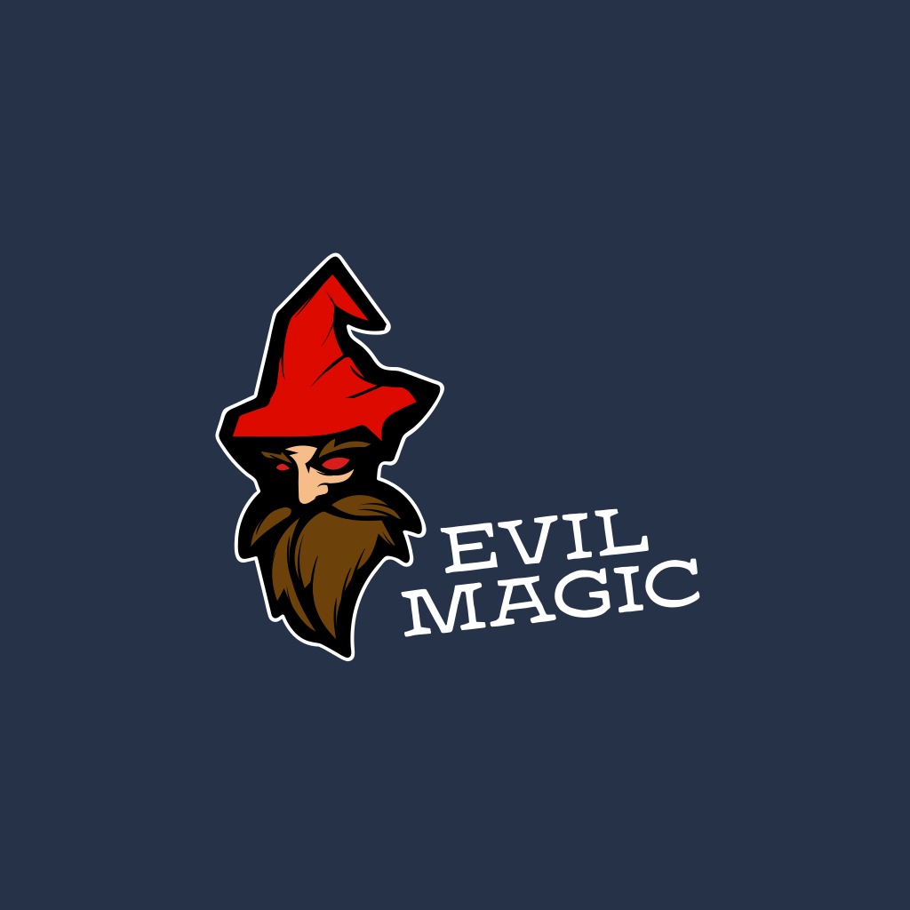 Logo De Sombrero Rojo De Mago