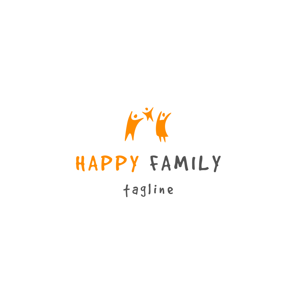 Оранжевый Семейный Логотип