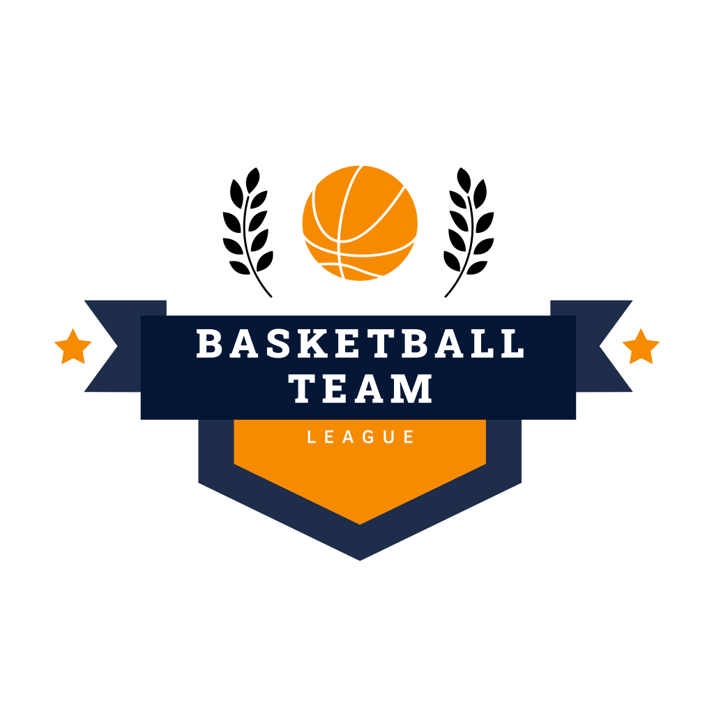 Basketbol Topu Ve Bant Logosu
