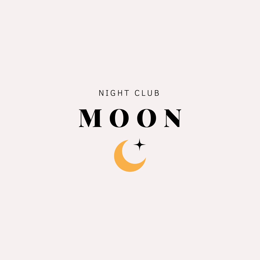 Logotipo Do Clube Noturno Da Lua