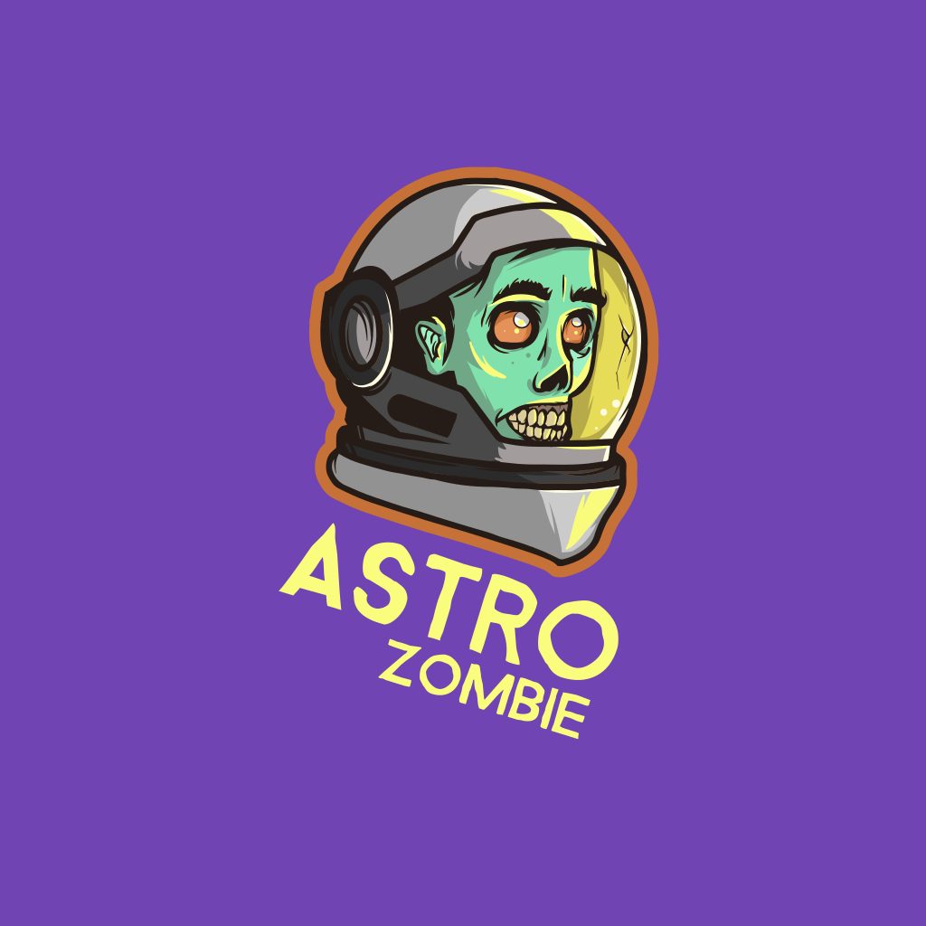 Logotipo Do Astronauta Zumbi
