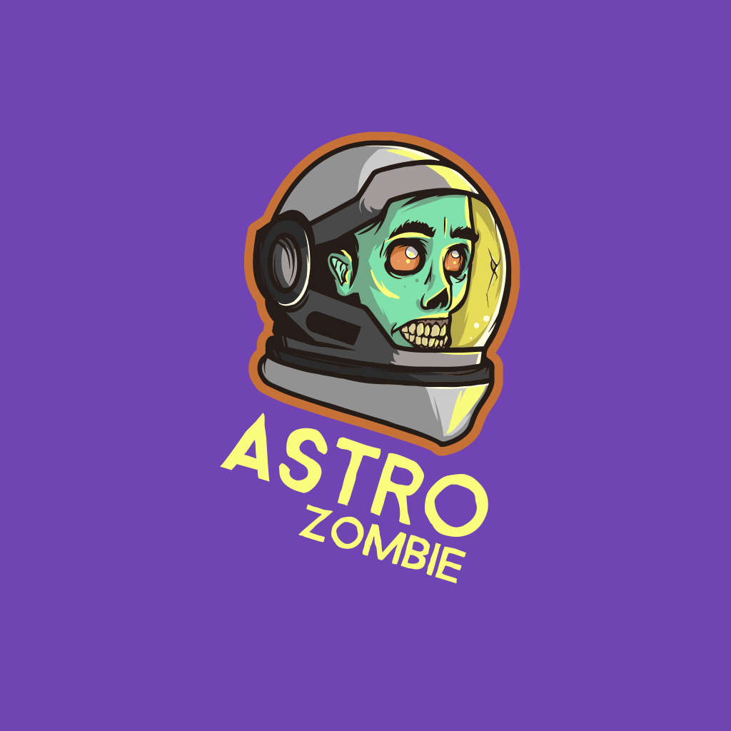 Logotipo De Astronauta Zombie