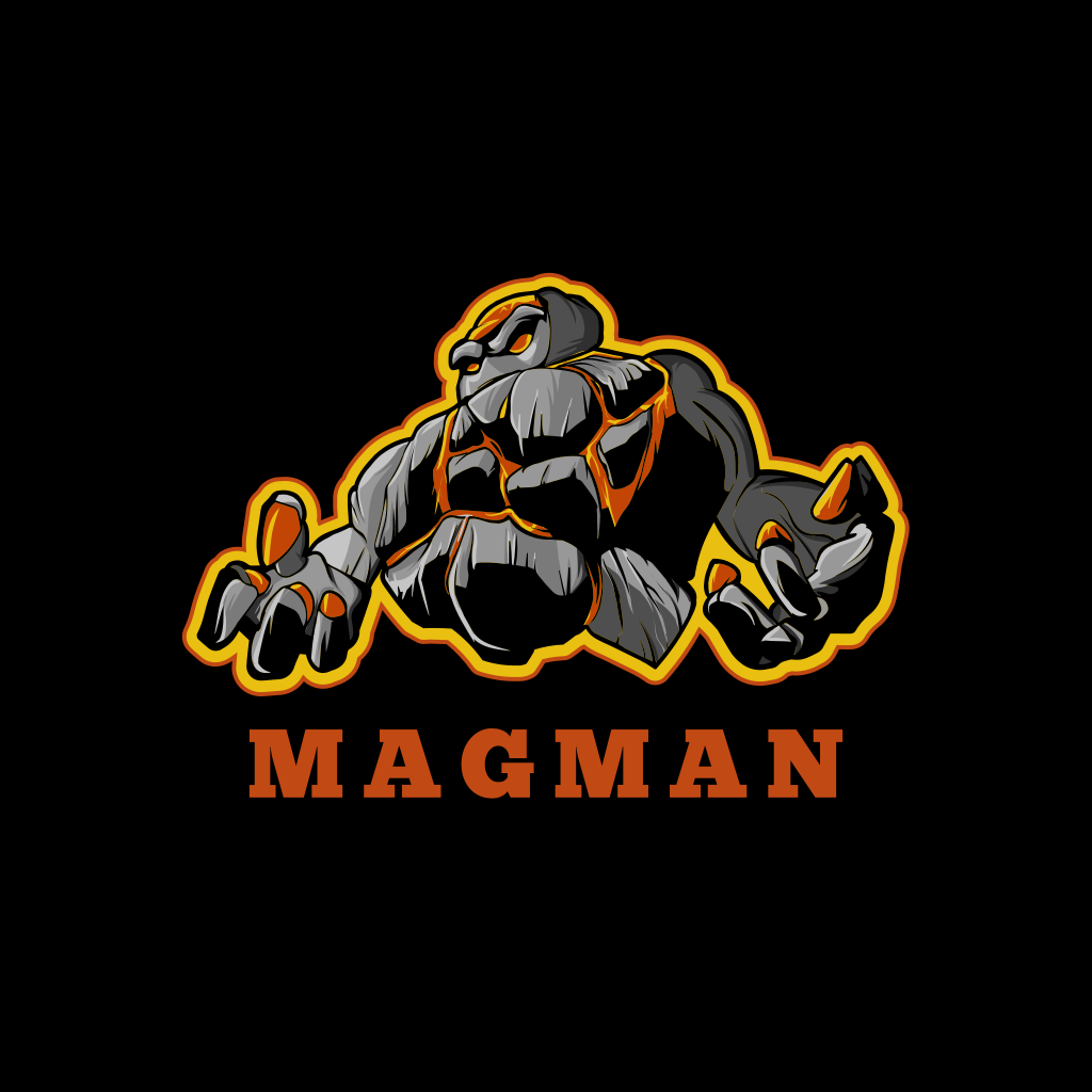 Logotipo De Magma Golem