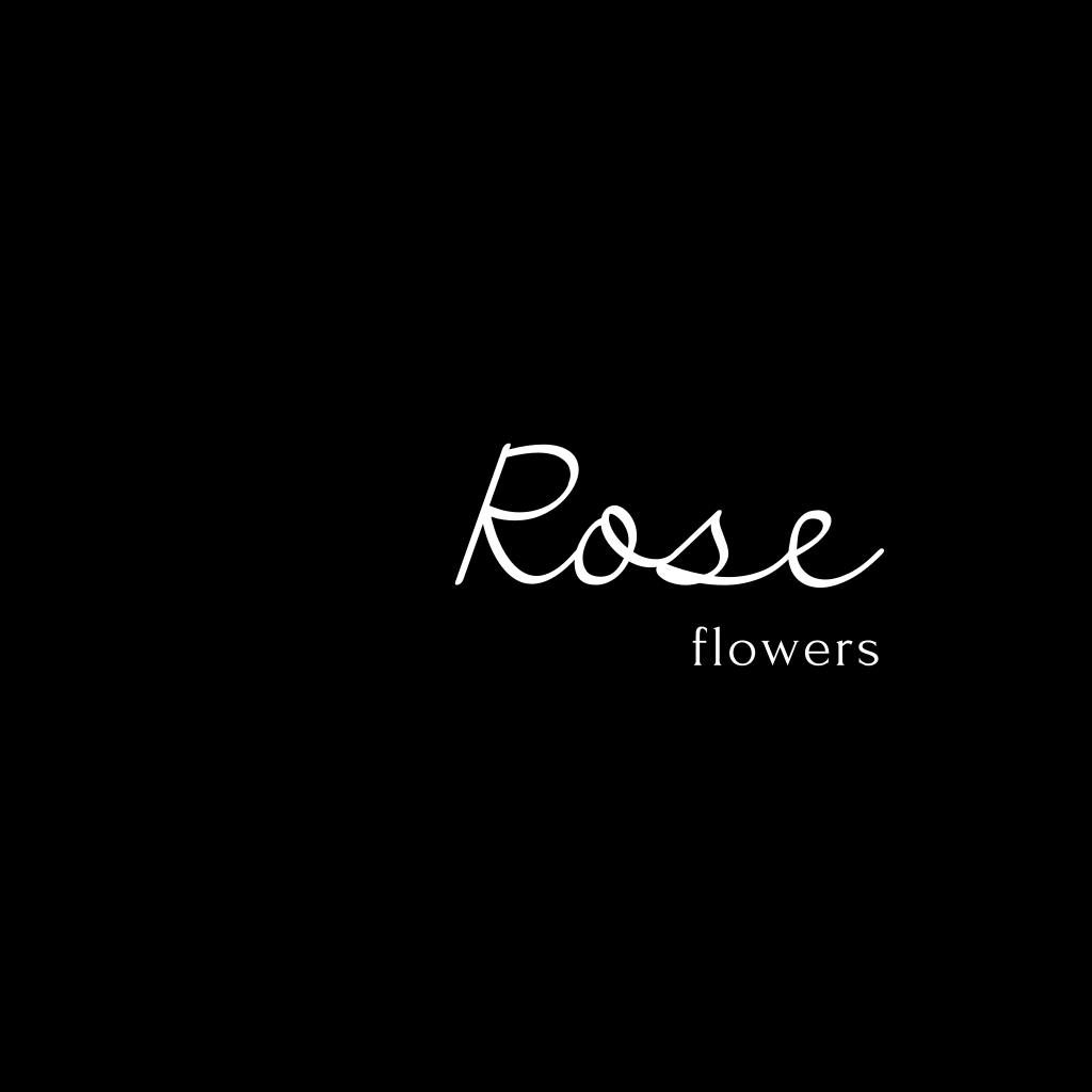 Çiçek Dükkanı Yazı Logosu