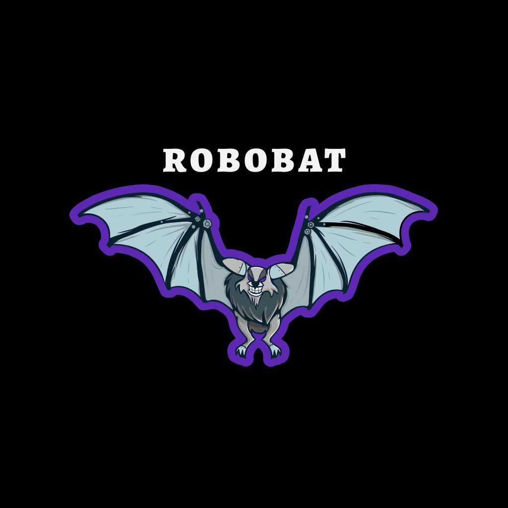 Roboter Fledermaus Logo