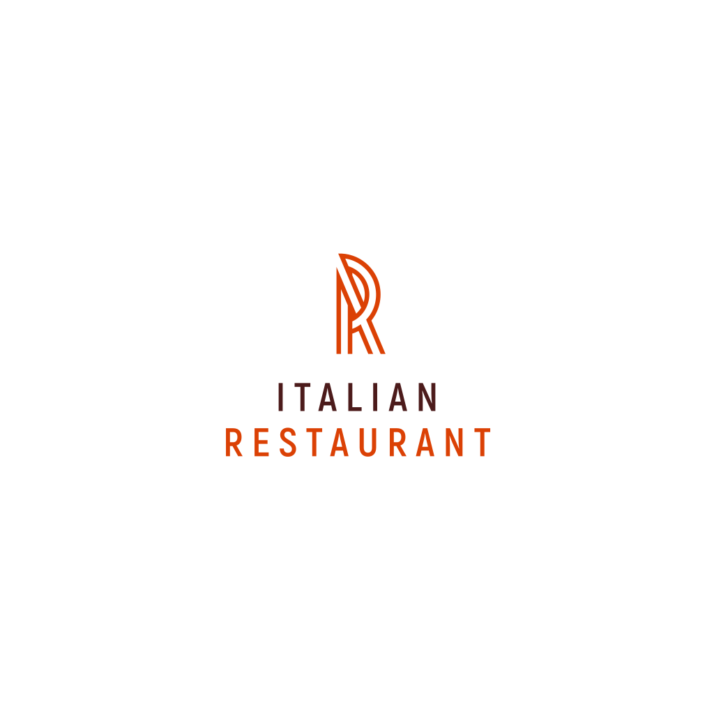 Буква R Логотип Ресторана