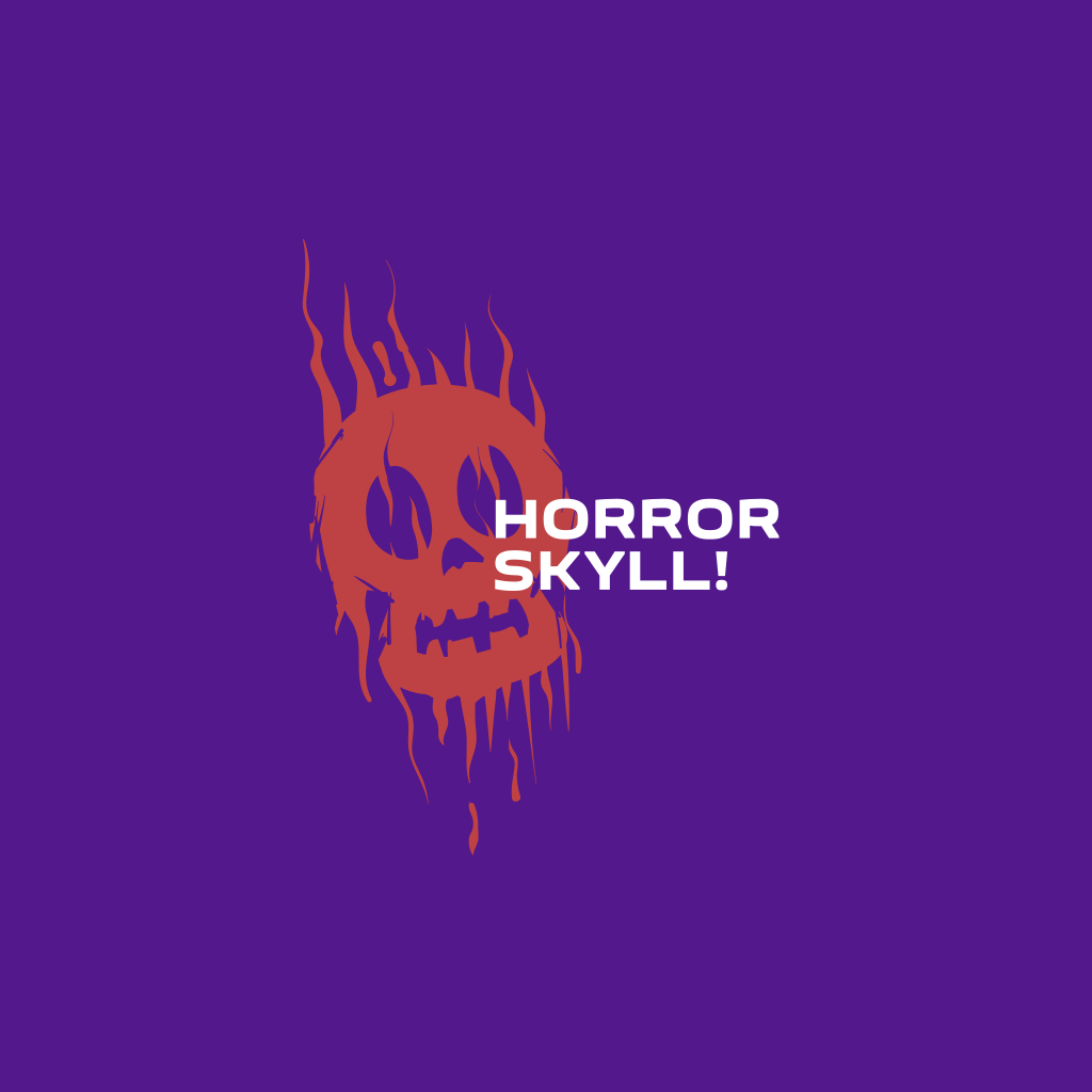 Logotipo Do Jogo Horror Skull