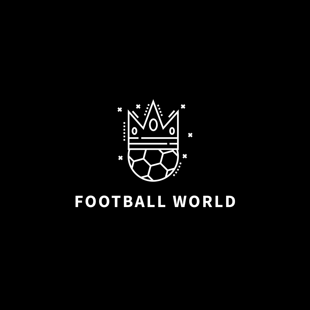Logotipo Da Coroa Do Futebol
