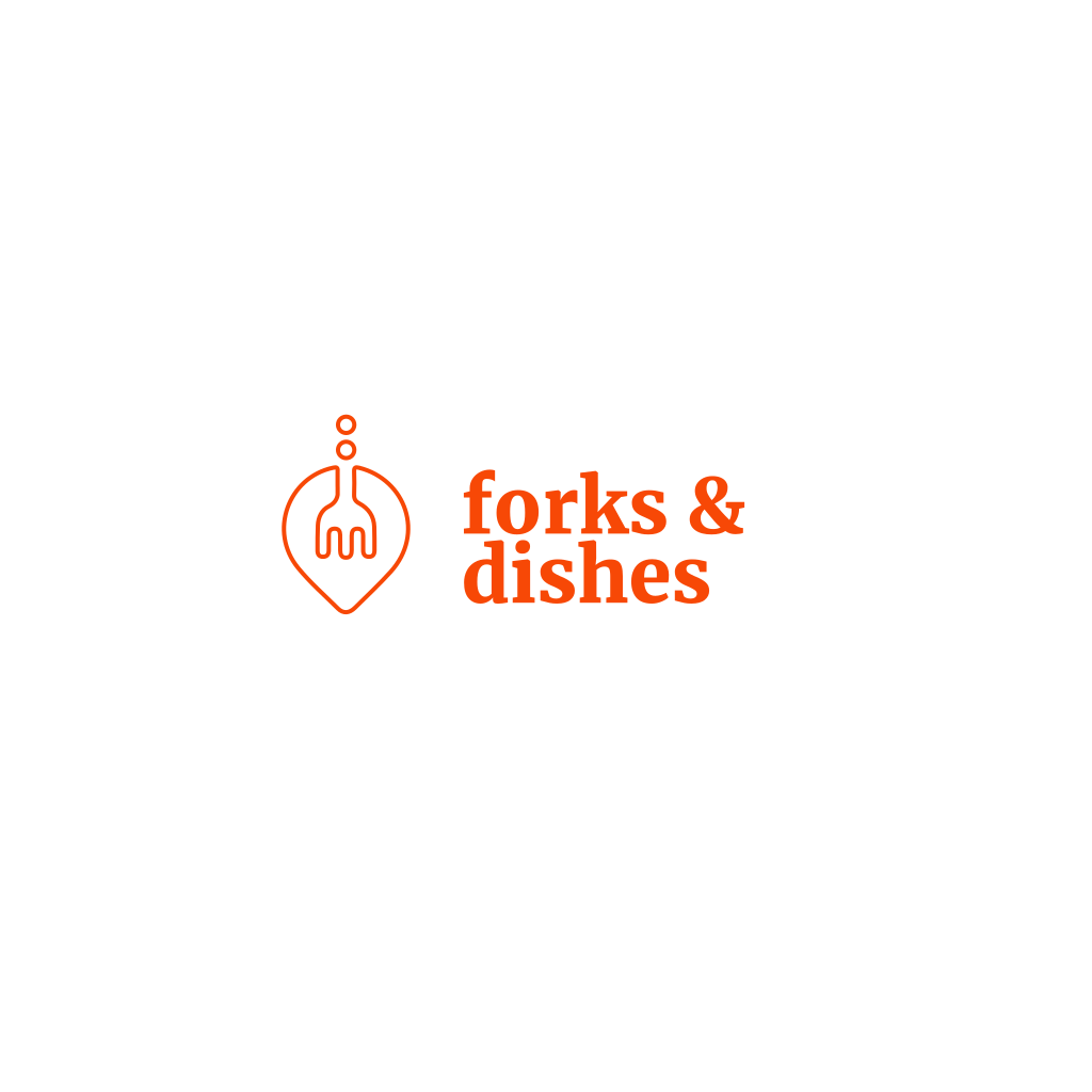 Fork Geolocation icon logo Fork Geolocation icon logo