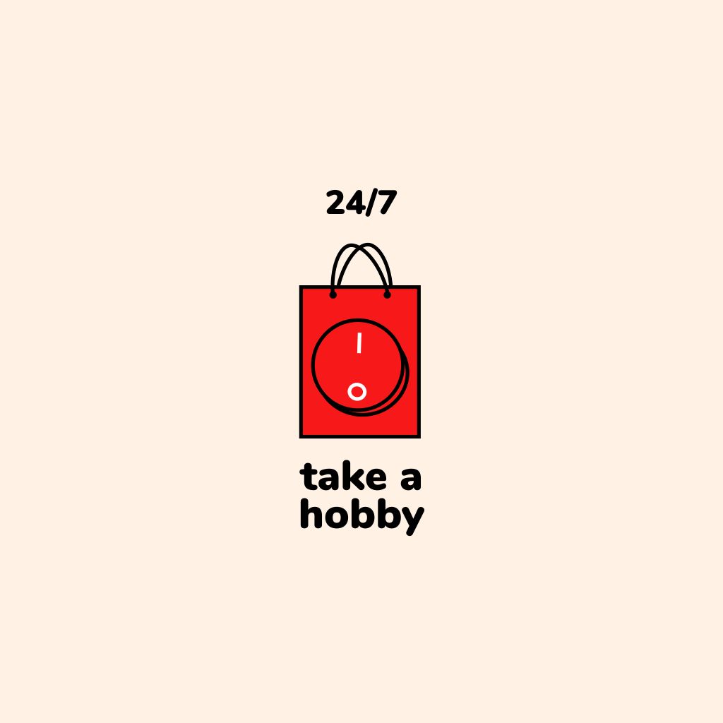 Red Bag with Button logo