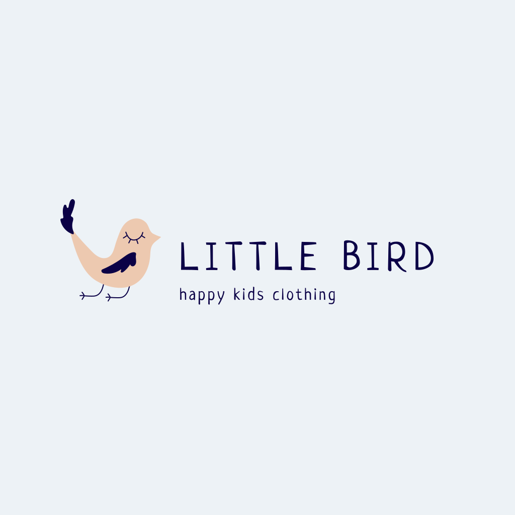 Logotipo De Pájaro De Dibujos Animados
