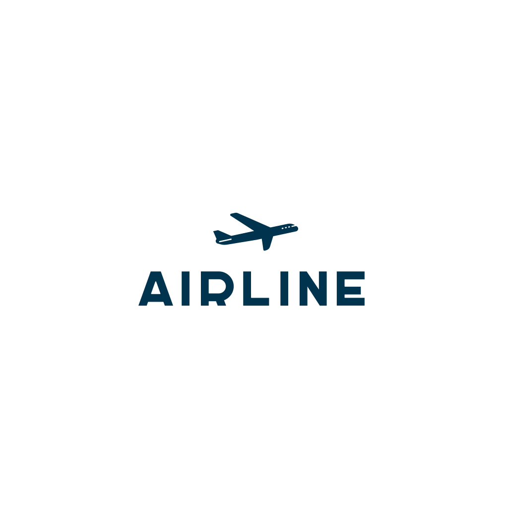 Blue Airplane logo